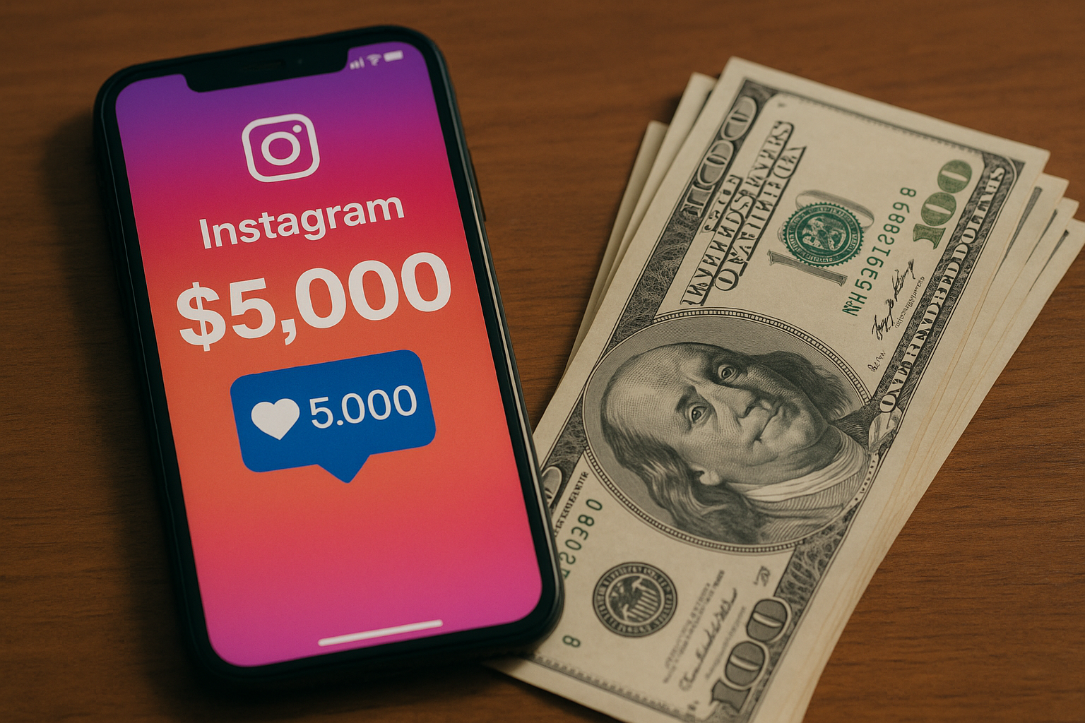 Quanto ganha no Instagram com 5 mil seguidores